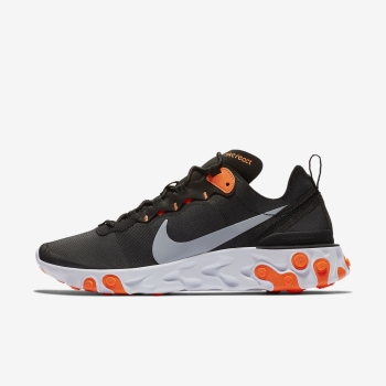 Nike React Element 55 - Sneakers - Sort/Grå/Hvide/Orange | DK-51241